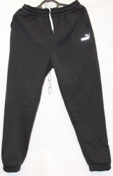 Спортивные штаны женские на флисе (black) оптом 58697140 02-4