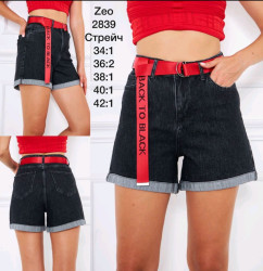 Шорты джинсовые женские ZEO BASIC оптом 48092351 2839-37