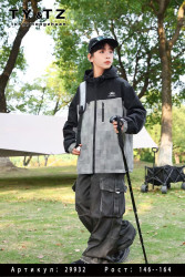 Ветровки подростковые двухсторонние оптом 42917385 29932-106