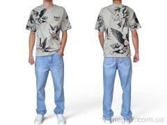 Футболка, I8denim оптом 90566 gri