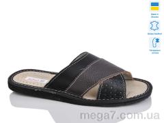 Тапки, Lot Shoes оптом Кімнатні відкриті чорно-коричневоий