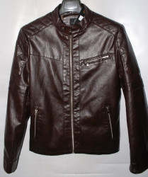 Куртки кожзам мужские FUDIAO (brown) оптом 02843619 1851 -54
