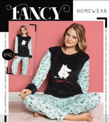 Ночные пижамы женские на флисе FANCY оптом 20375184 9142-60