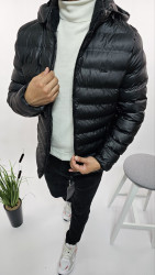 Куртки зимние мужские на флисе (черный) оптом Китай 52608713 15-12