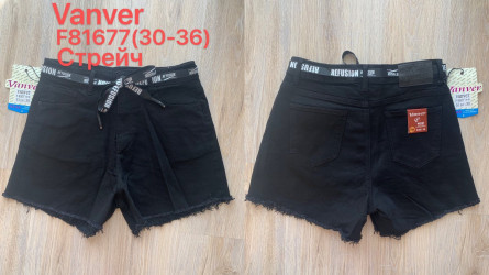 Шорты джинсовые женские VANVER БАТАЛ оптом Vanver 70618329 F81677-170