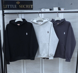 Худи женские на флисе (светло-серый) оптом 20547839 505-99