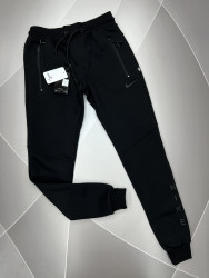 Спортивные штаны мужские на флисе (black) оптом 17385940 01-2