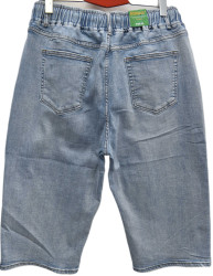 Шорти джинсові жіночі БАТАЛ оптом FANGSIDA