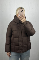 Куртки женские зимние (коричневые) оптом --- 20389715 26055-16
