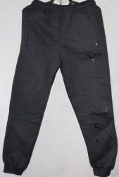Спортивные штаны мужские на флисе (gray) оптом 94538170 06-80