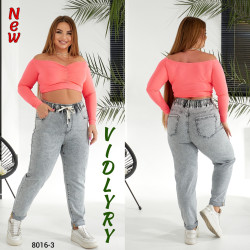 Джинсы женские БАТАЛ оптом 39524860 8016-3-123