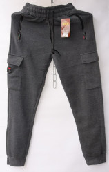 Спортивные штаны мужские на флисе (gray) оптом 62047318 CS-L410-9