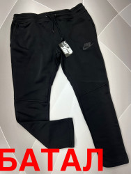Спортивные штаны мужские БАТАЛ на флисе (черный) оптом Турция 38714269 01-2