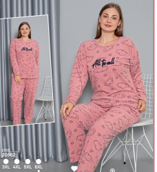 Ночные пижамы женские БАТАЛ оптом 12978054 20582-2
