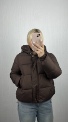 Куртки женские зимние (коричневые) оптом --- 92685704 26053-20