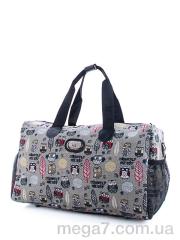 Сумка, Superbag оптом 8817 grey