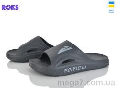 Шлепки, Roks оптом 508-018 сірий