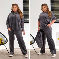 Спортивные костюмы женские (3-ка) оптом 81957640 4-130