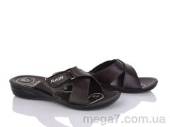 Шлепки, Makers Shoes оптом 2402 коричневий
