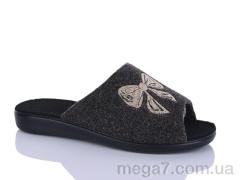 Тапки, Inblue оптом 143-14 коричневий