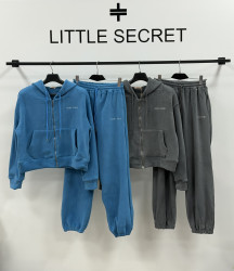 Спортивні костюми жіночі на плюші (синій) оптом Little Secret