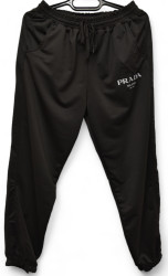 Спортивные штаны женские БАТАЛ (черный) оптом 05643978 03-54
