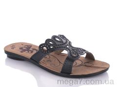 Шлепки, DeMur оптом W26-6208 black