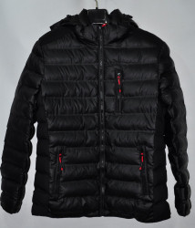Куртки зимние мужские FUDIAO на меху (black) оптом 58293461 6817-22