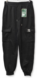 Спортивные штаны мужские CLOVER (черный) оптом Китай 02489351 2421-7