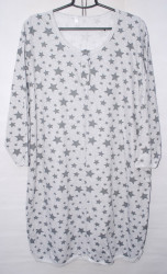 Ночные рубашки женские БАТАЛ на байке оптом 71054398 25-35