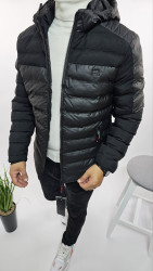 Куртки зимние мужские на флисе (черный) оптом Китай 01852649 06 -35