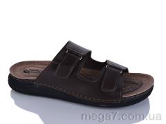 Шлепки, Oscar оптом 01-23 корич.к.