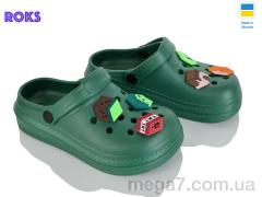 Кроксы, Roks оптом 312-1 зелений