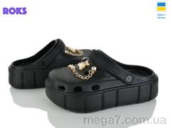 Кроксы, Roks оптом 152-581 чорний