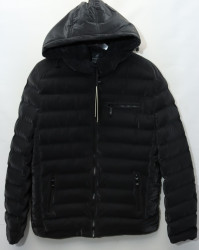 Куртки зимние кожзам мужские FUDIAO (black) оптом 79568130 6833-29