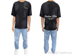 Футболка, I8denim оптом 90585 siyah