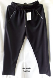 Спортивные штаны мужские БАТАЛ (черный) оптом 46810329 2420-7