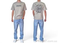 Футболка, I8denim оптом 90564 gri