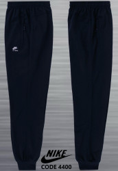 Спортивные штаны мужские БАТАЛ на флисе (темно-синий) оптом 25198630 4400-18