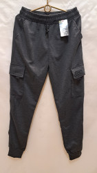Спортивные штаны мужские (серый) оптом 73405296 7005-3