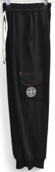 Спортивные штаны подростковые (черный) оптом 71052863 02-29