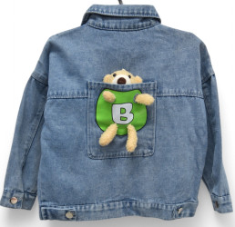 Куртки джинсовые детские оптом 78129046 0102-122