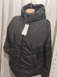Куртки демисезонные женские ПОЛУБАТАЛ (черный) оптом 96720154 03-25