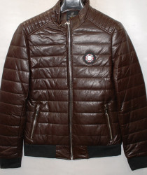 Куртки кожзам мужские FUDIAO (brown) оптом 29451706 806 -22