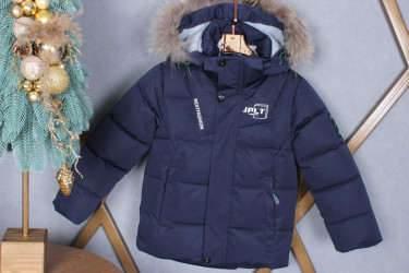 Куртки зимние детские (синий) оптом Китай 16905378 HM607-124
