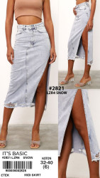 Юбки джинсовые женские ITS BASIC оптом 49520137 2821-4-28