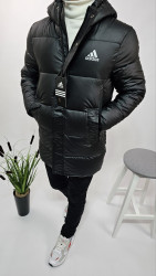 Куртки зимние мужские на флисе (черный) оптом Китай 78512309 04-8