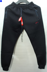 Спортивные штаны мужские на флисе (темно синий) оптом 78251406 02-29