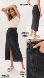 Юбки джинсовые женские ITS BASIC оптом 67238591 2668-24