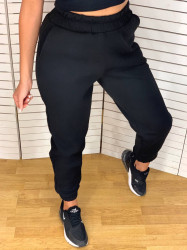 Спортивные штаны женские с начесом (black) оптом Турция 50719638 139-52